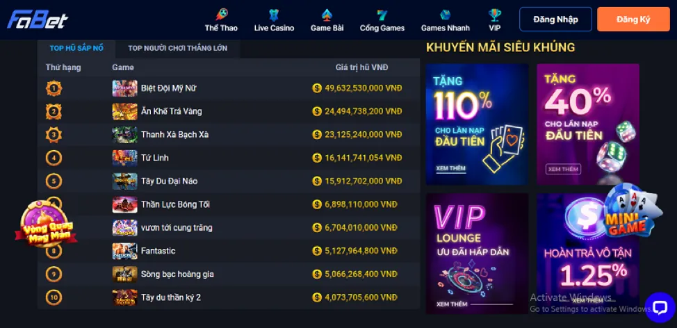 Bắn Cá Thần Tài vipvin nhà cái